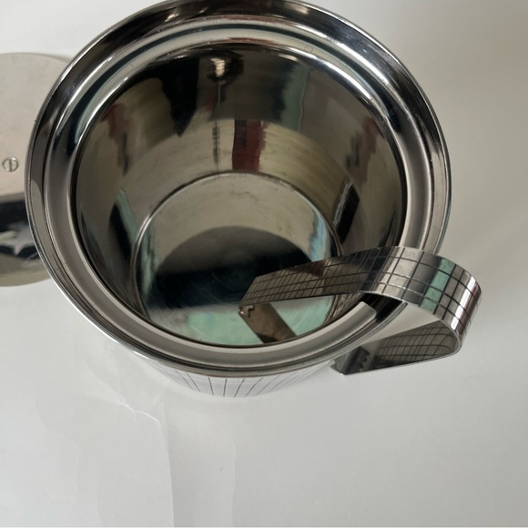 Pottery Barn Ice Bucket with Tongs and Lid ~Barware~Cocktails~Happy Hour~ 6.5” - Picture 9 of 9